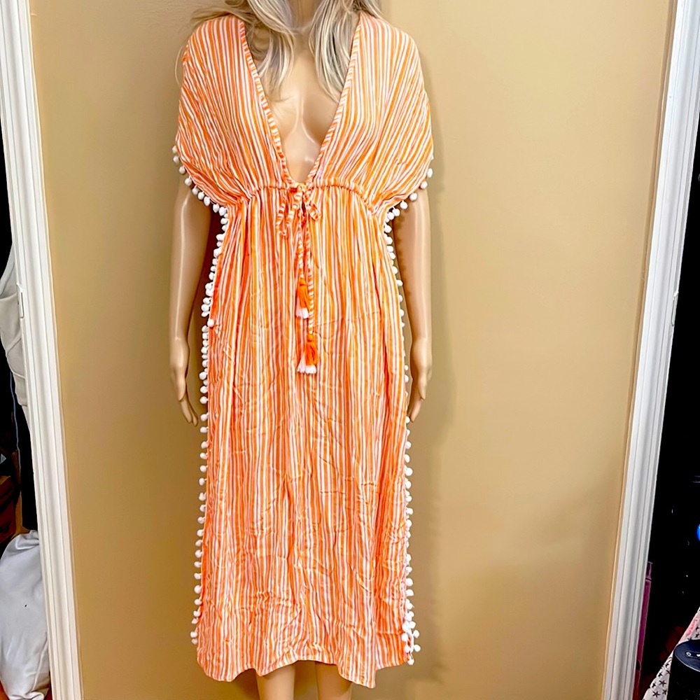 Blue island tangerine beach cover up ‼️🥰😎